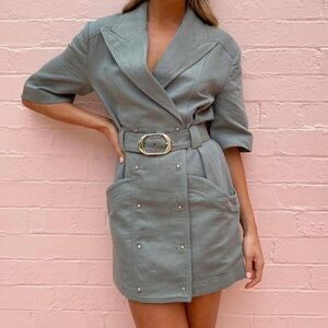 Acler - Dunstan belted-wait dress